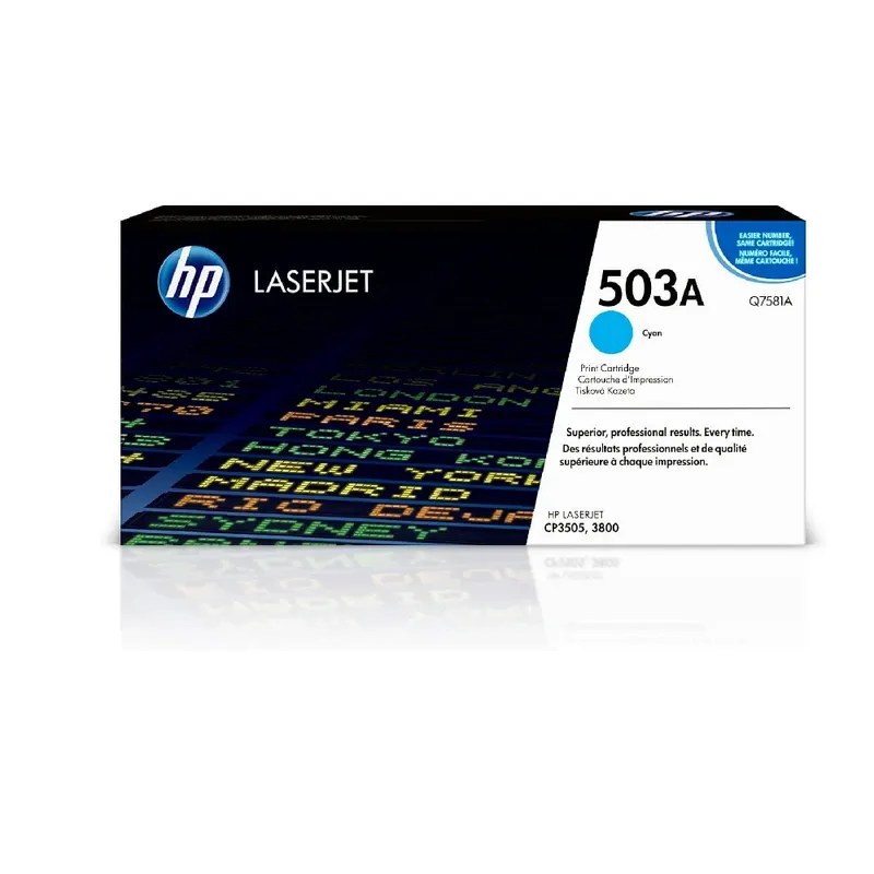 HP 503A Original LaserJet Toner Cartridge - Cyan | Q7581A