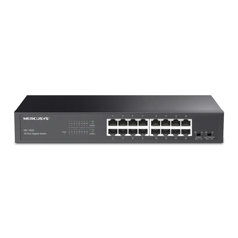 Mercusys 10-Port 10/100Mbps Desktop Switch with 8-Port PoE+ | MS110P