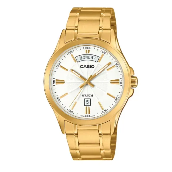 Casio Men 3-Hand Watch - Gold Plated | MTP-1381GD-7AVDF