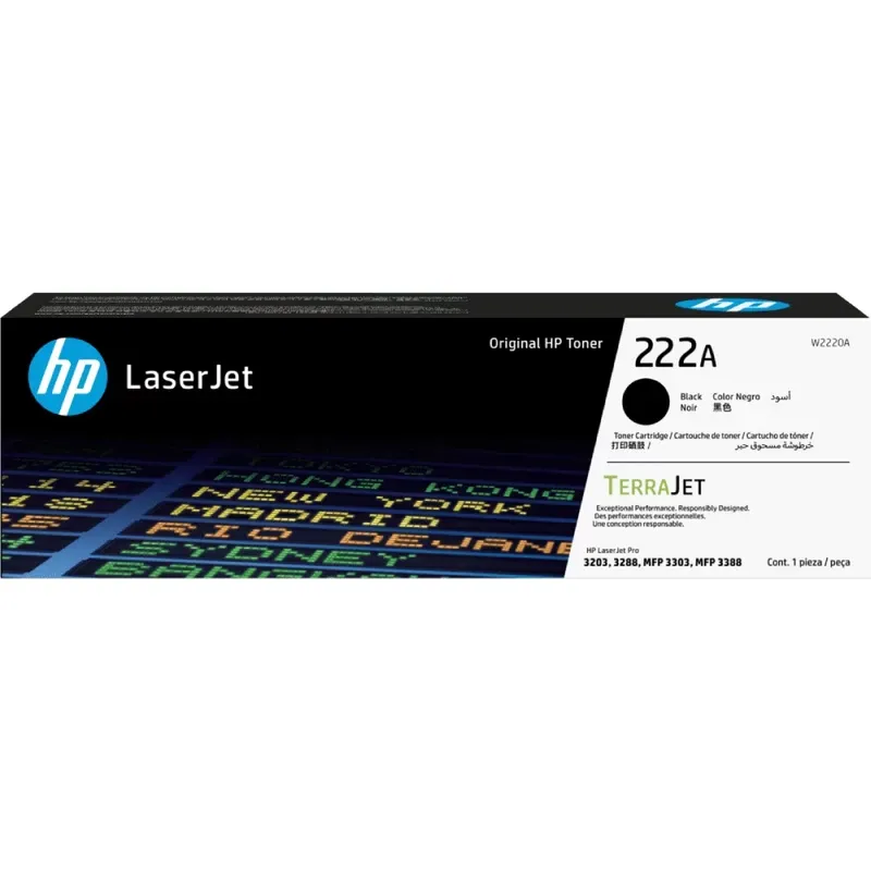 HP W2220A 222A Black Original LaserJet Toner Cartridge