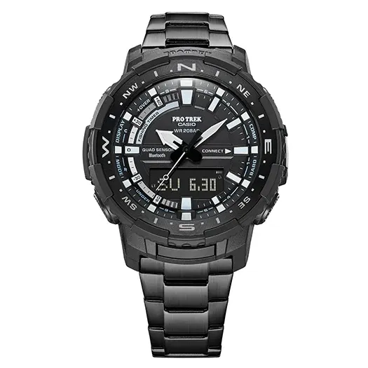 Casio PRO TREK Bluetooth Fishing Titanium Watch - Black | PRT-B70YT-1DR
