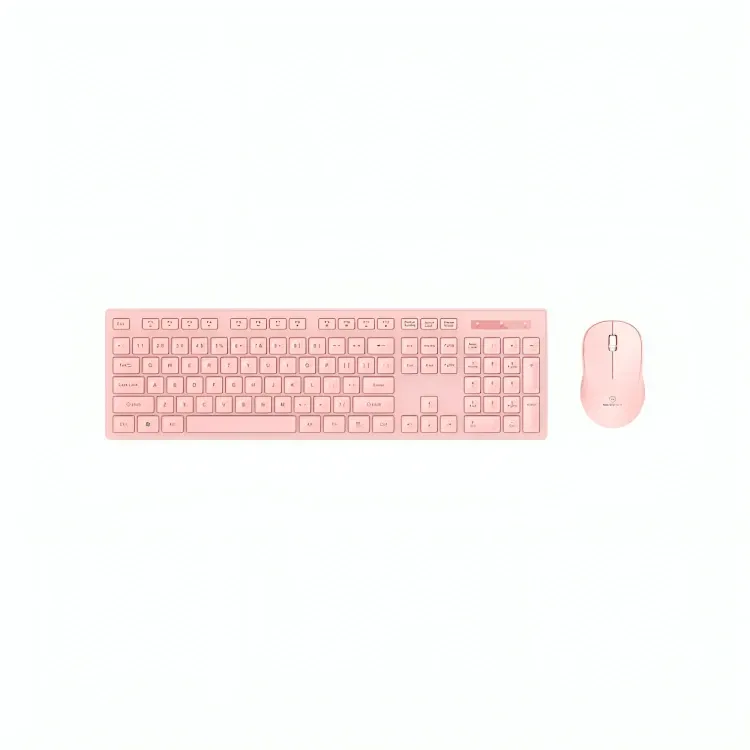 Micropack USB Wireless Mouse and Keyboard Combo - Pink | KM-237W