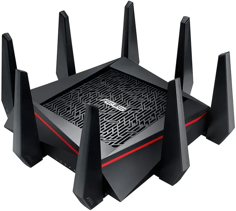 ASUS WiFi Gaming Router (RT-AC5300) - Tri-Band Gigabit Wireless Internet Router, Gaming & Streaming, AiMesh Compatible, Included Lifetime Internet Security, Adaptive QoS, Parental Control, MU-MIMO| 90IG0201-BU9G00