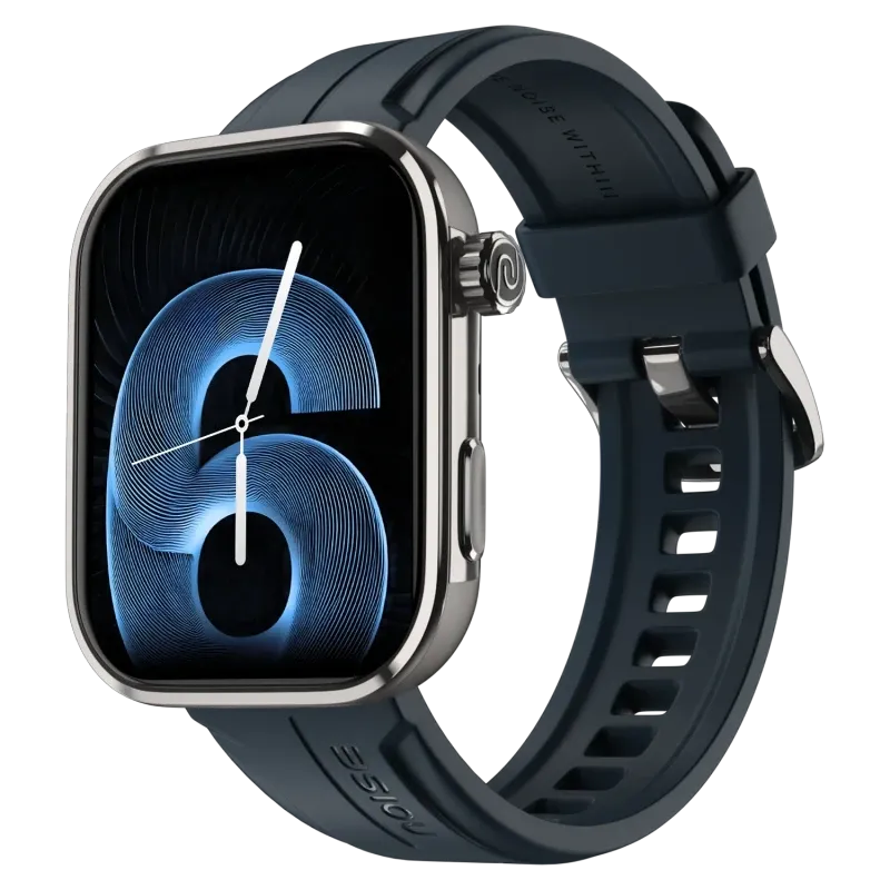 Noise ColorFit Pro 6 Max Smartwatch - Blue Titanium