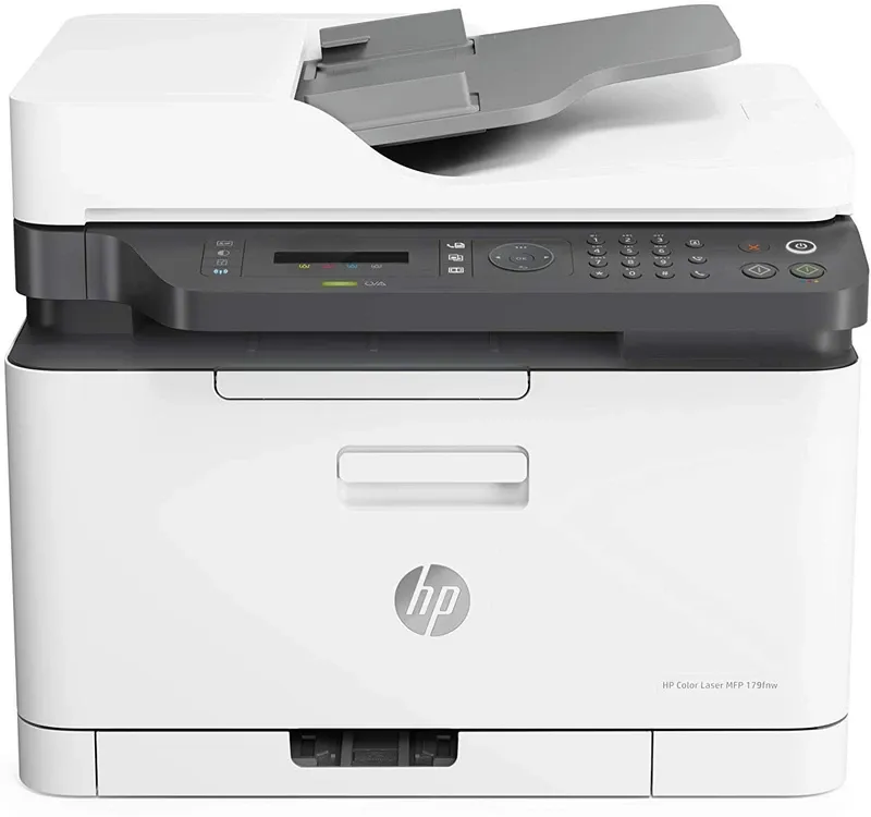 HP Color Laser 179fnw Wireless All in One Laser Printer with Mobile Printing & Built-in Ethernet, Works with Alexa | 4ZB97A | M179FNW