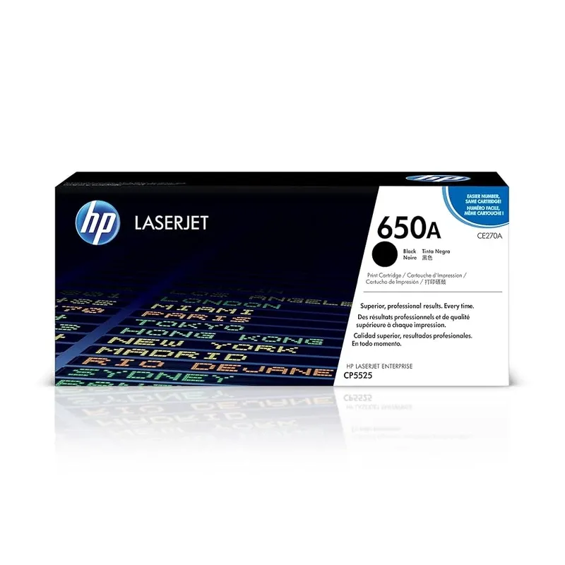 HP 650A Original LaserJet Toner Cartridge - Black | CE270A