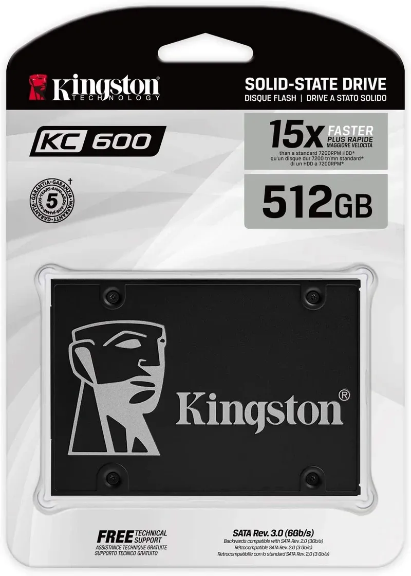 KINGSTON KC600 512GB SATA 3 2.5" SSD | SKC600/512G