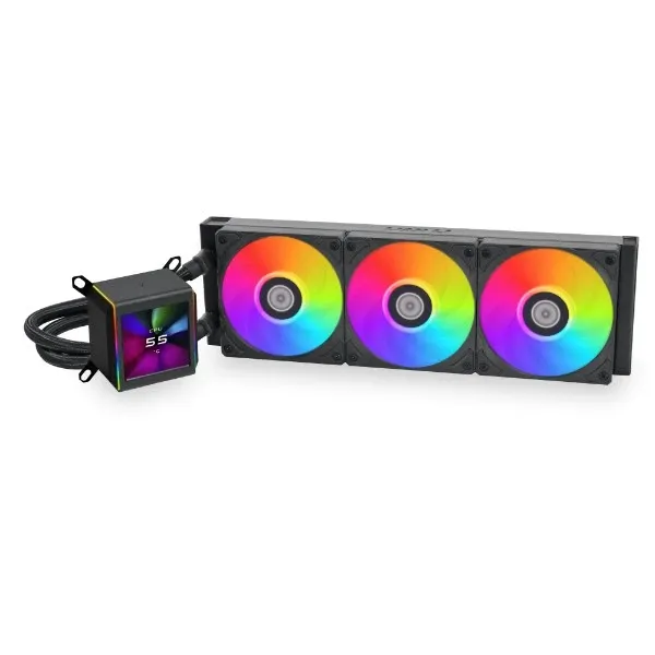 Lian Li Galahad II LCD SL-INF 360 All-in-One ARGB CPU Liquid Cooler Black Model | G89.GA2ALCD36INB.00