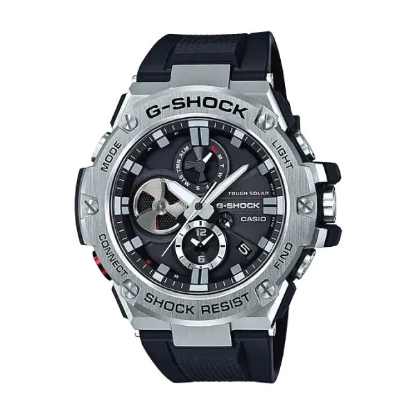 Casio G-SHOCK G-STEEL Men Watch - Silver Black | GST-B100-1ADR