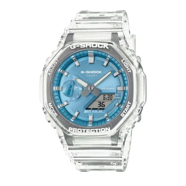 Casio G-SHOCK Analogue-Digital Men Watch - Transparent | GA-2100BM-7A2DR