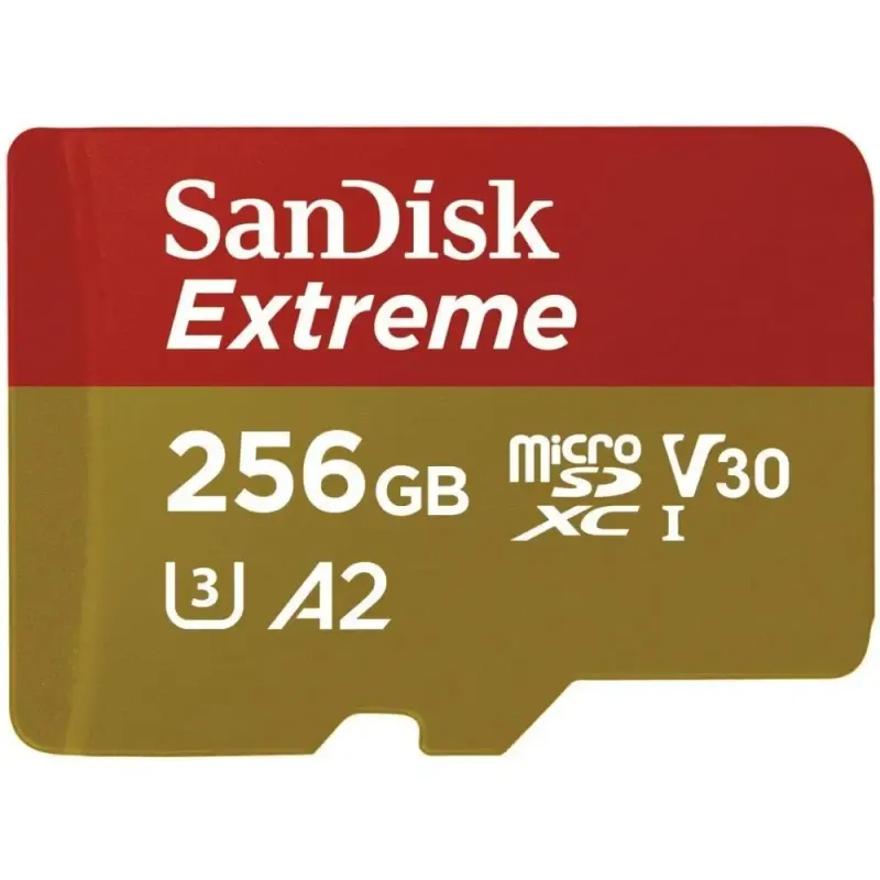 SanDisk Extreme micro SD UHS I Card 256GB | SDSQXAV-256G-GN6MN