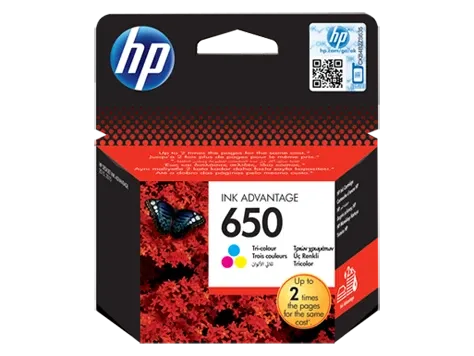HP 650 Tri-color Original Ink Advantage Cartridge (CZ102AE)