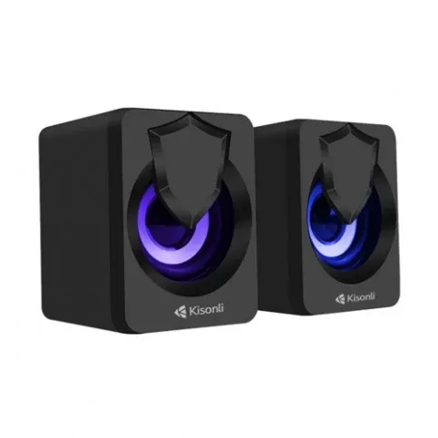 Kisonli L-1030 Wired USB Computer System Speaker - Black | L-1030