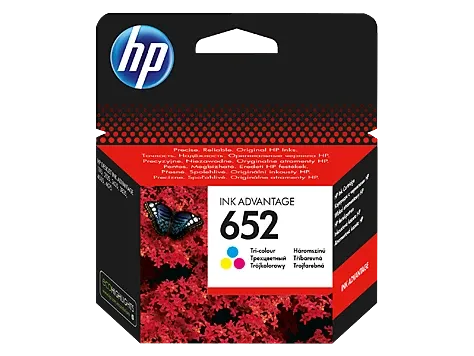 HP 652 Tri-color Original Ink Advantage Cartridge (F6V24AE)