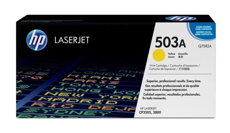 HP 503A Yellow Original LaserJet Toner Cartridge | Q7582A