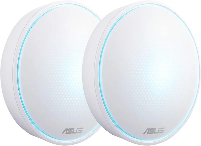 ASUS AC1300 (2-Pk) Lyra Mini Map Dual Band Whole-Home Mesh Wi-Fi System, With Aimesh Support, Aiprotection Network Security Powered By Trend Micro And Advanced Parental Controls, White | 90IG04B0-BU0B30