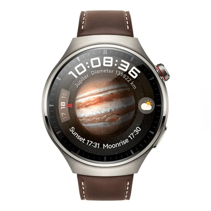 Huawei Watch 4 Pro – Dark Brown Leather Strap | Watch 4 Pro