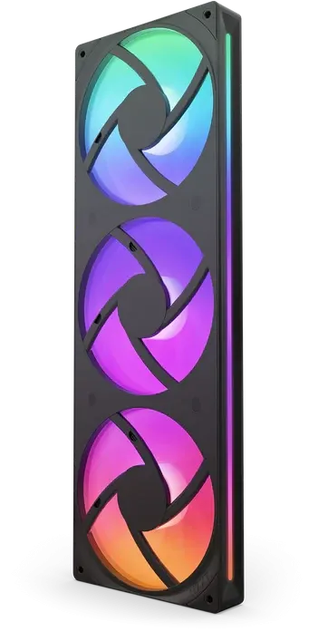 NZXT F360 RGB Core 360mm Single-Frame RGB Fan Unit – Black | RF-U36HF-B1