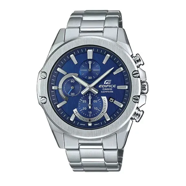 Casio Edifice SLIM Men Chronograph Watch - Blue Silver | EFR-S567D-2AVUDF
