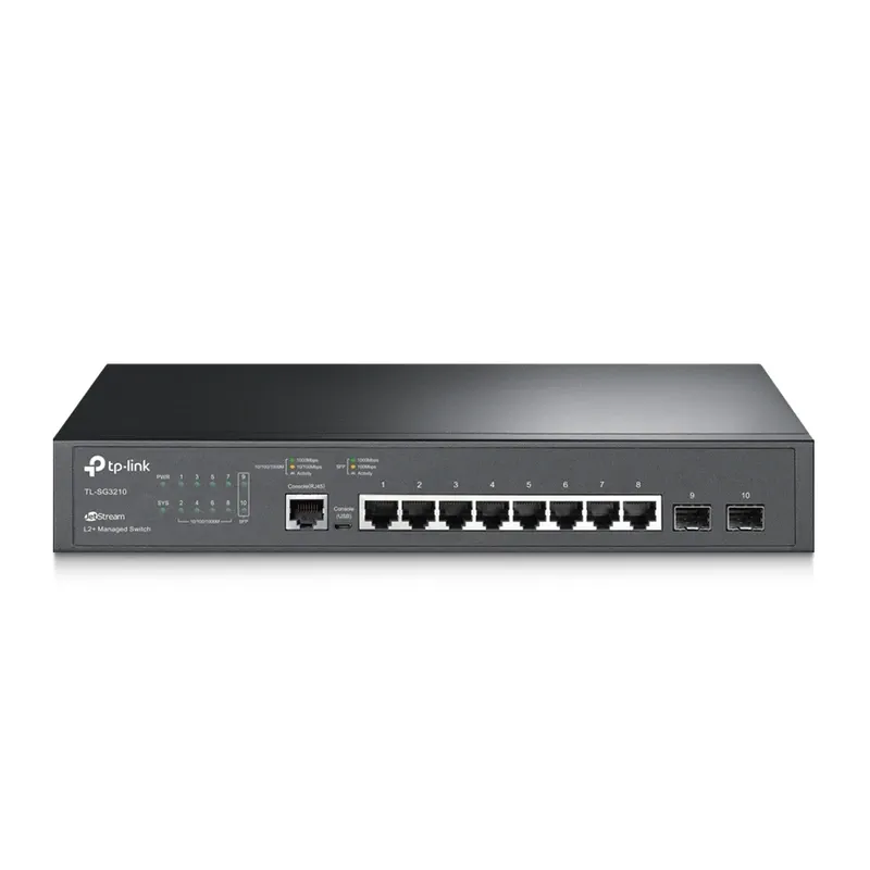 TP-Link JetStream 8-Port Gigabit L2 Managed Switch with 2 SFP Slots | TL-SG3210