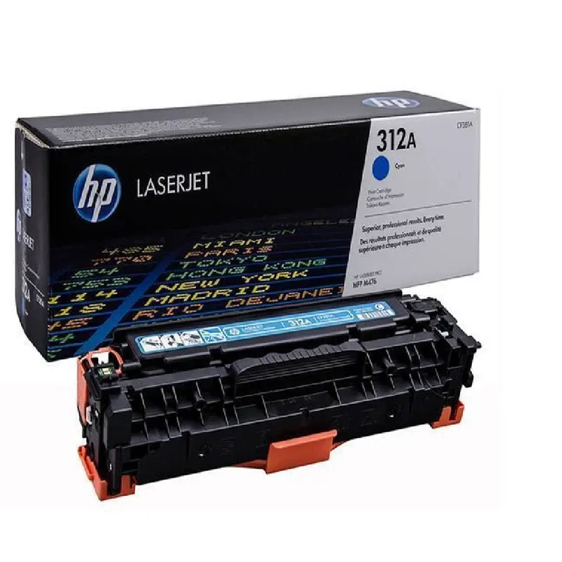 HP 312A Original LaserJet Toner Cartridge - Cyan | CF381A