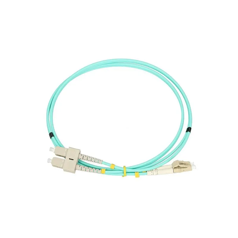 Eussonet Multimode OM4 ( LC/UPC-LC/UPC) Duplex Fiber Patch Cord - 1 Meter | EU-OM4LC-1M-401