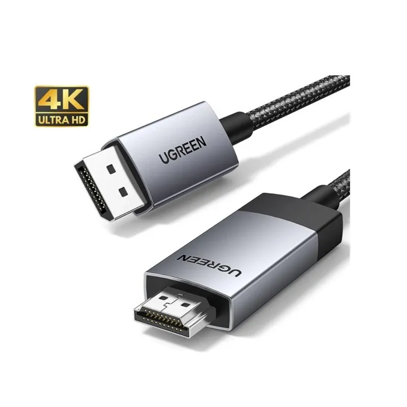 UGREEN Display Port Male To HDMI Male 4K Cable - 3M | 25491