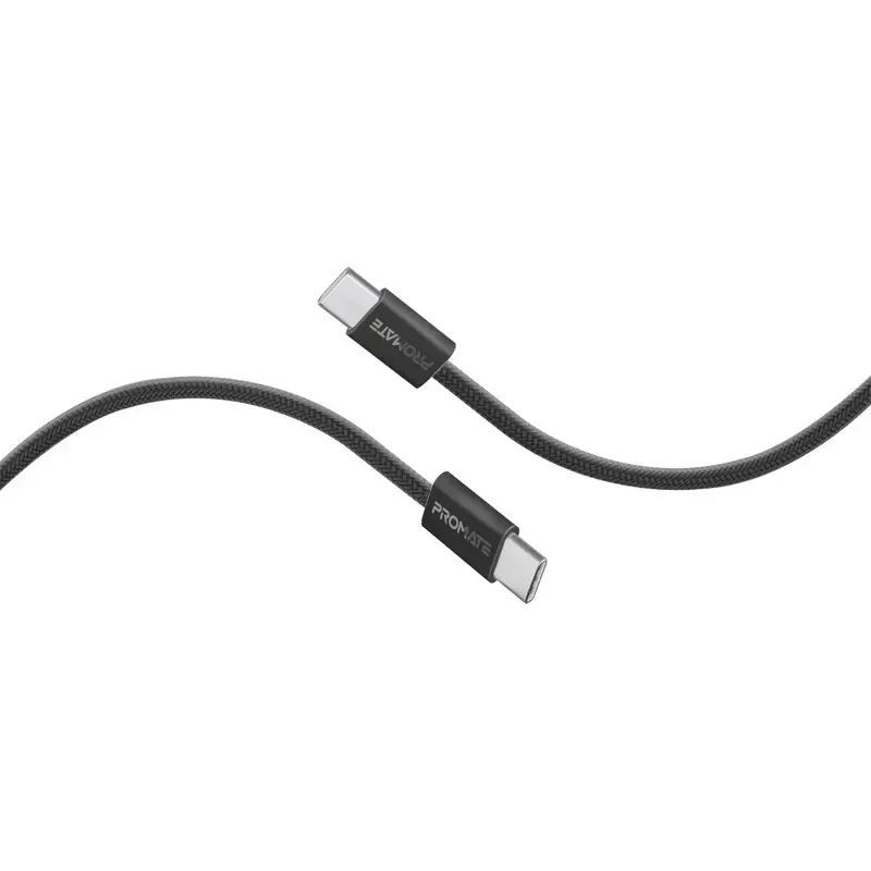 Promate USB-C Cable Ultra-Fast Power Delivery - Black | ECOLINECC120