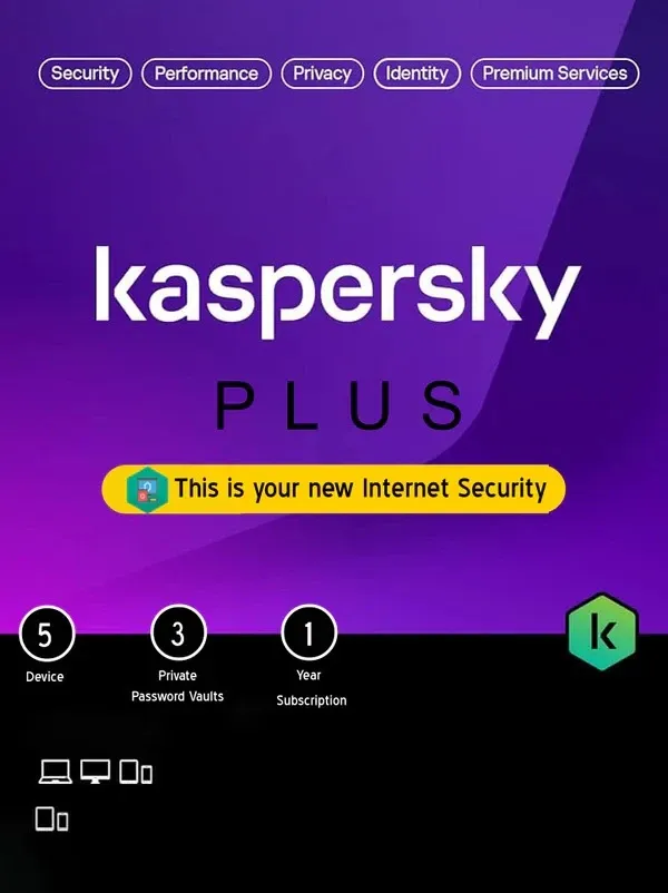Kaspersky Plus – 5 Devices | KL1049G5AFS-21