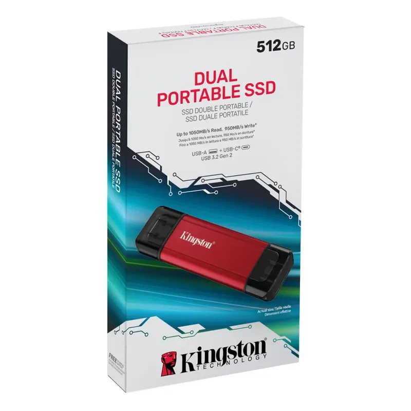 Kingston SPSD Portable SSD 512GB - Compact High-Speed External Drive | SPSD/512GB