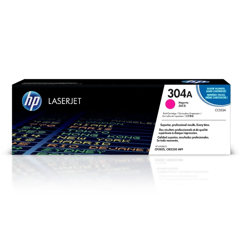 HP 304A Original LaserJet Toner Cartridge - Magenta | CC533A