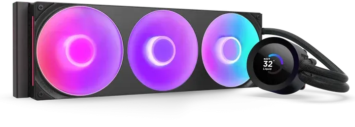 NZXT Kraken Plus 360 RGB 360mm AIO Liquid Cooler w/ 1.54″ LCD & RGB | RL-KR360-B2