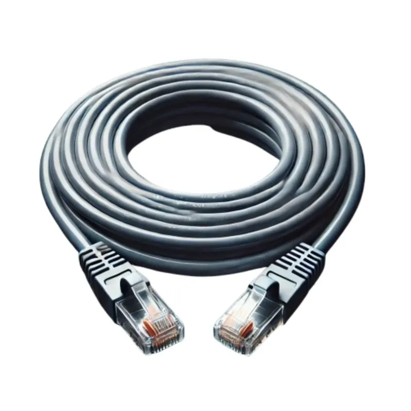 MicroCable Cat6 Patch Cord 5m — Grey RJ45 Ethernet Network Cable | Gigabit LAN Cable