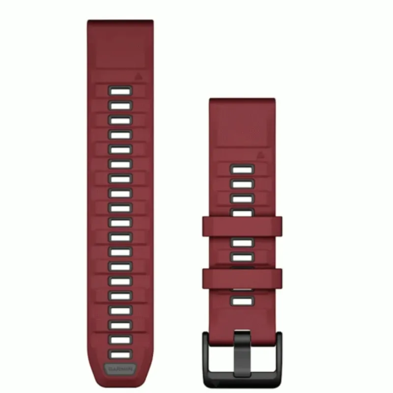 Garmin QuickFit 22 Watch Bands Marsala/Graphite Silicone | 010-13392-06