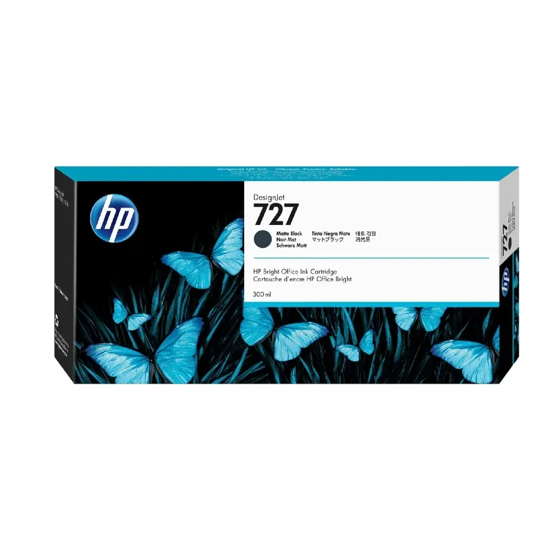 HP 727 300-ml Original DesignJet Ink Cartridge - Matte Black | C1Q12A
