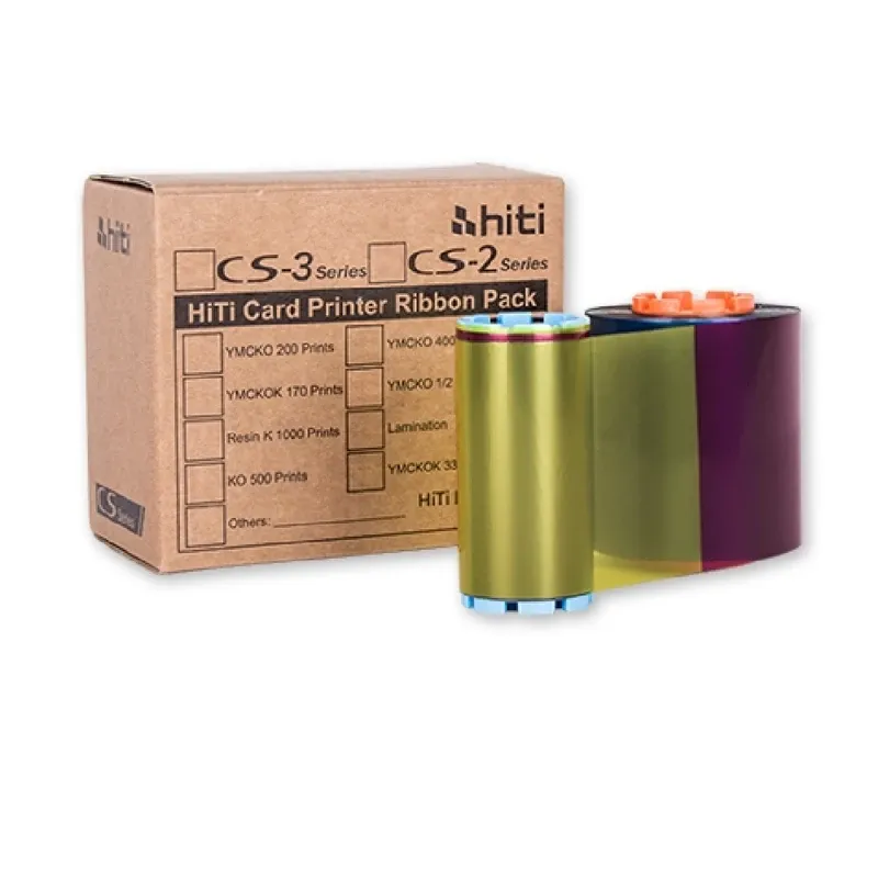 HITI CS-2 Compatible Ribbon 1000 PRINTS - Yellow, Magenta, Cyan, Black, Overlay | QHICS2K