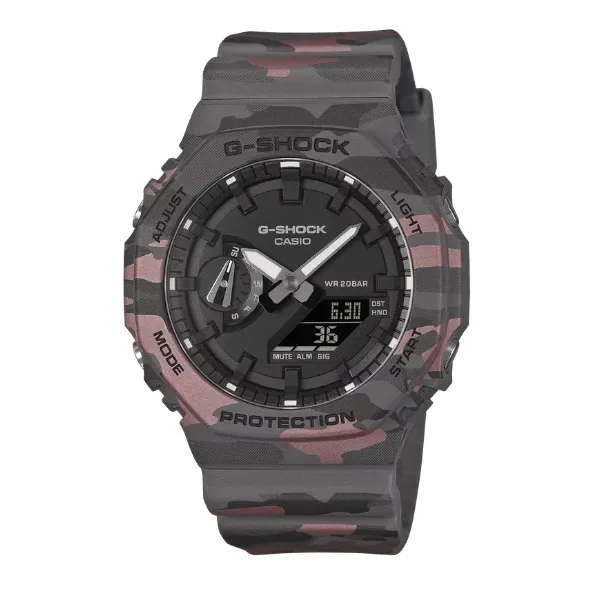 Casio G-SHOCK Men Watch - Brown Camouflage | GA-2100CM-8ADR
