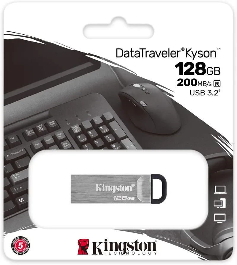 Kingston DataTraveler Kyson DTKN/128GB USB 3.2 Metal | DTKN/128GB