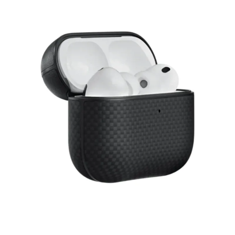 PITAKA Airpods Pro 3 Aramid Fiber Case - 1500D Black/Grey-Plain | APM2501