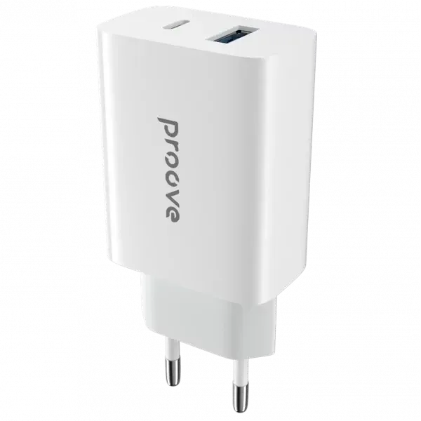 Proove Rapid 20W Wall Charger Type-C + USB - White | WCRP02110002
