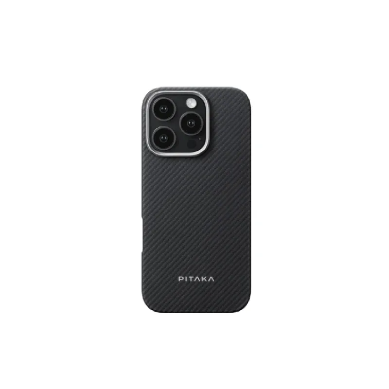 PITAKA iPhone 16 Pro Ultra-Slim Case (600D Black/Grey-Twill) | KI1601PA