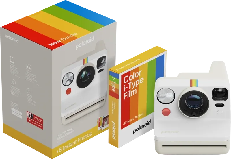POLAROID Now+ Gen 3 White + Color Film Bundle (8 photos) | POLLSNOW+GEN3BUNDLEWHITE
