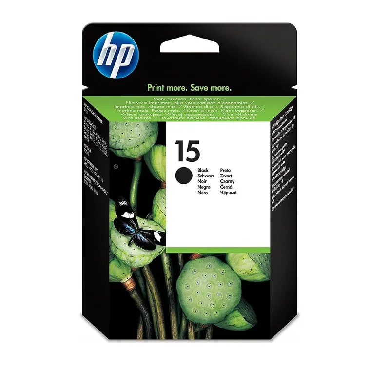 HP 15 Large Original Ink Cartridge - Black | C6615DE