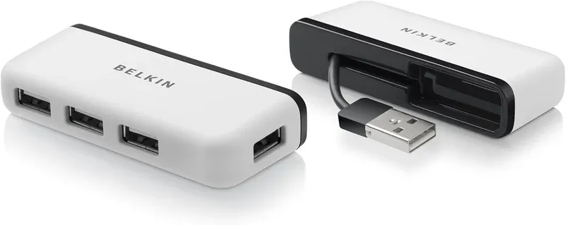 Belkin 4-Port Travel Hub - White | F4U021bt