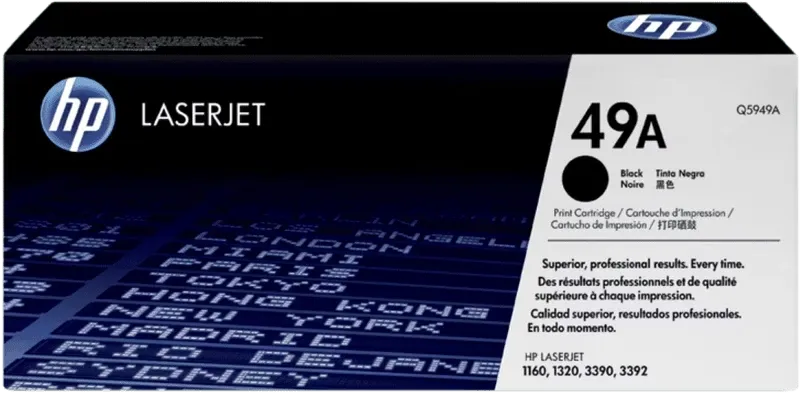 HP 49A Black Original LaserJet Toner Cartridge | Q5949A
