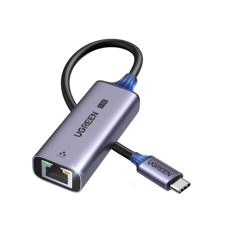 UGREEN USB-C 3.1 GEN1 To 2.5G Ethernet Adapter -RJ45, 10/100/1000 Mbps & 2.5G | 25052