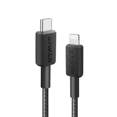 Anker Anker 322 USB-C to Lightning Cable 6ft Braided Black | A81B6H11-BK