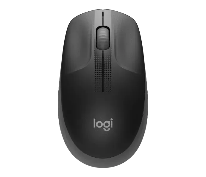 Logitech M190 Full-Size Wireless Mouse - Black | M190