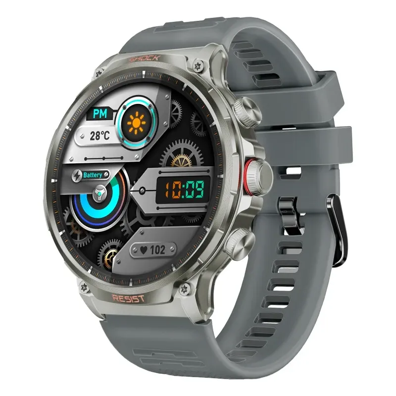 Promate Tough-Built Fitness Tracker Smartwatch with BT Calling, Silver | XWatch-R20.SILVER