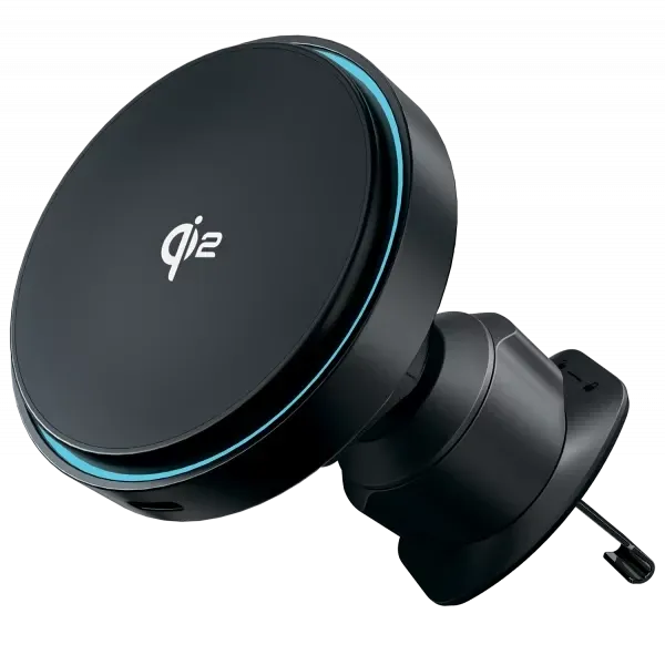 Proove Graphite Circle Qi2 15W Wireless Charging Car Holder - Black | WHSN15002001